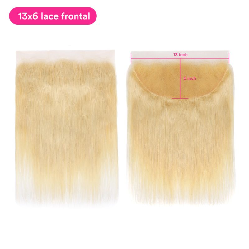 #613 Transparent Lace Closure Virgin Hair Natural Straight Lace Frontal Closure - 图片 10